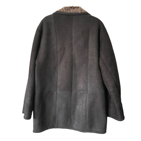 Joseph & Lyman Luxurious Black Shearling Sheepskin Fur Jacket Coat Size 42 Chile - Picture 8 of 10